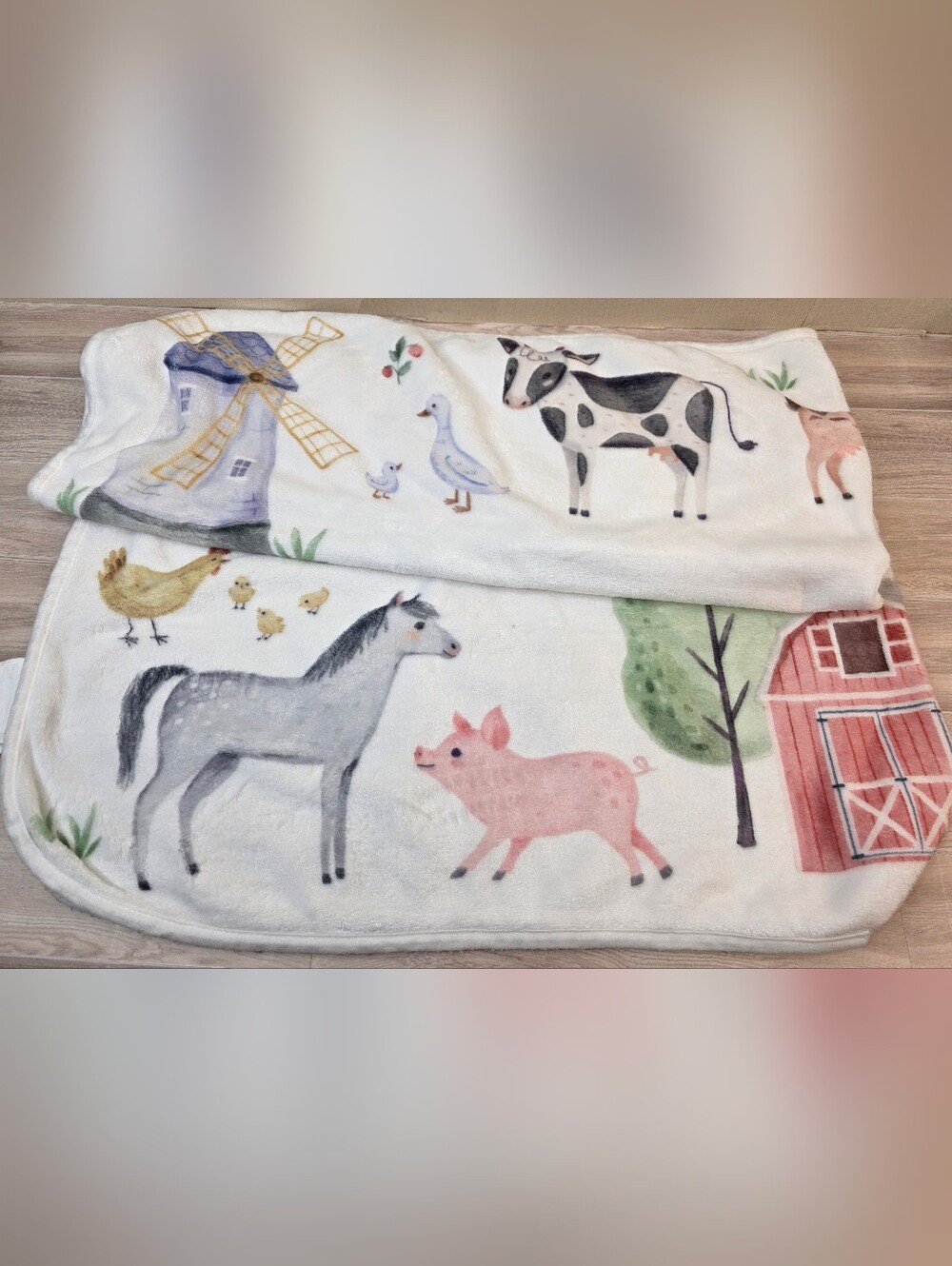 Baby Week/Month Farm Animal Blanket